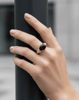 The Athena Onyx Band Ring Seebora
