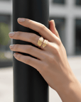 Gold Leaf Wrap Ring for Women | 24K Gold Plated Seebora