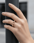 The Athena Onyx Band Ring Seebora