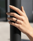 Black Stone Ring Seebora