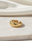 The Athena Wisdom Crescent Ring