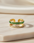 Two-Tone Stone Ring