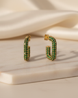 Opulent Green Drops Earrings