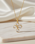 The Raw Petal Pendant Necklace