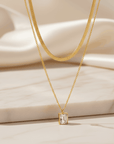 White Magic Dual Chain Necklace Seebora