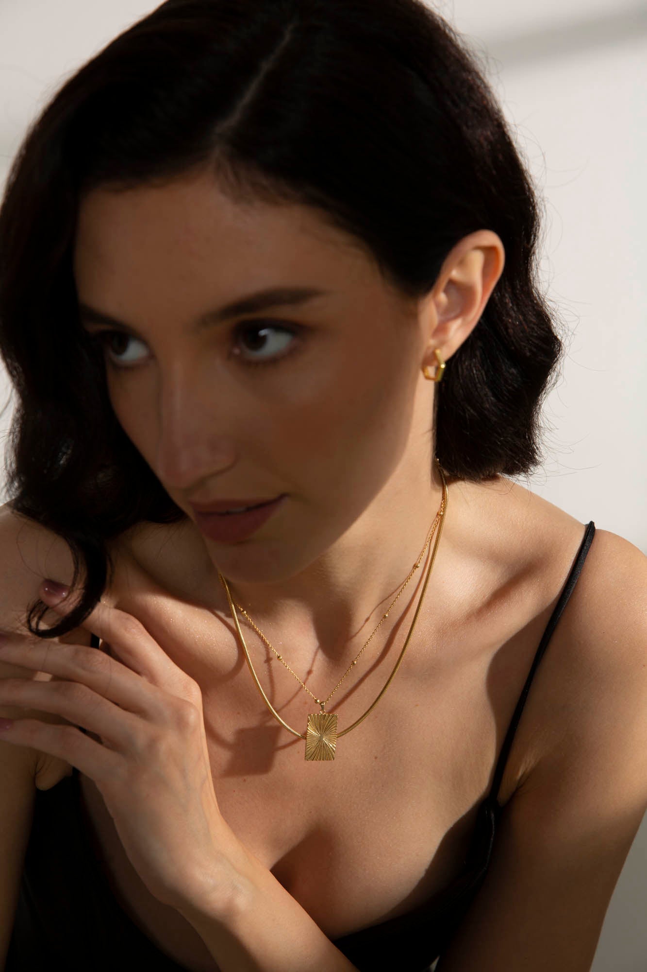 The Demeter Golden Grain Pendant Necklace