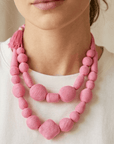 Bubblegum Geo Drop Necklace Seebora