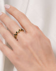 Black Stone Ring Seebora