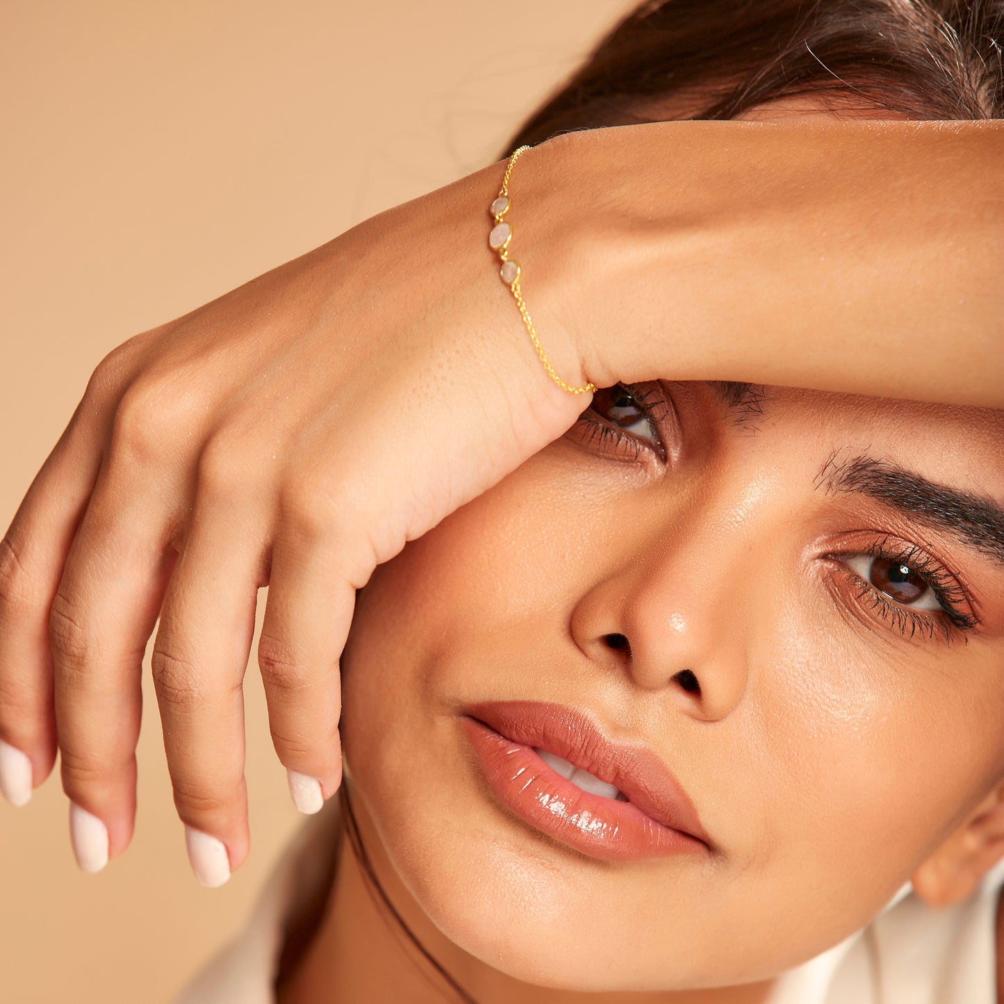 The Trifecta Moonstone Bracelet