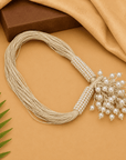 Pearl Cascade Weave Necklace Seebora