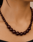 Crimson Pebble Necklace Seebora
