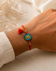 Multicolour Evil Eye Beaded Rakhi