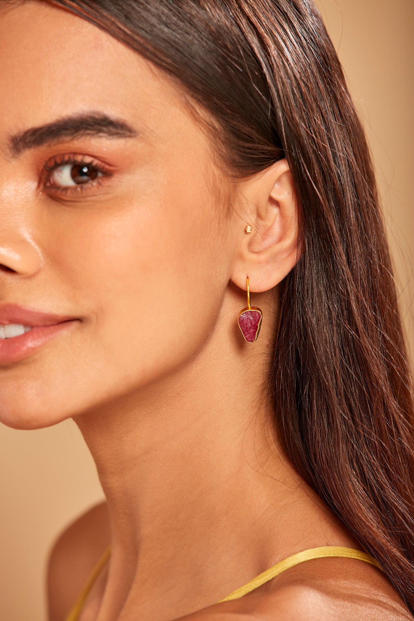 The Rogue Ruby Earrings