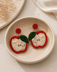 Crimson Orchard Earrings Seebora