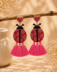 Ladybug Love Tassel Earrings Seebora