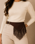 Mocha Nomad Fringe Belt