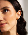 The Artemis Golden Wilderness Hoop Earrings Seebora