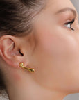 The Gold Drop Earrings Seebora