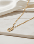 The Oblong Labradorite Necklace Seebora