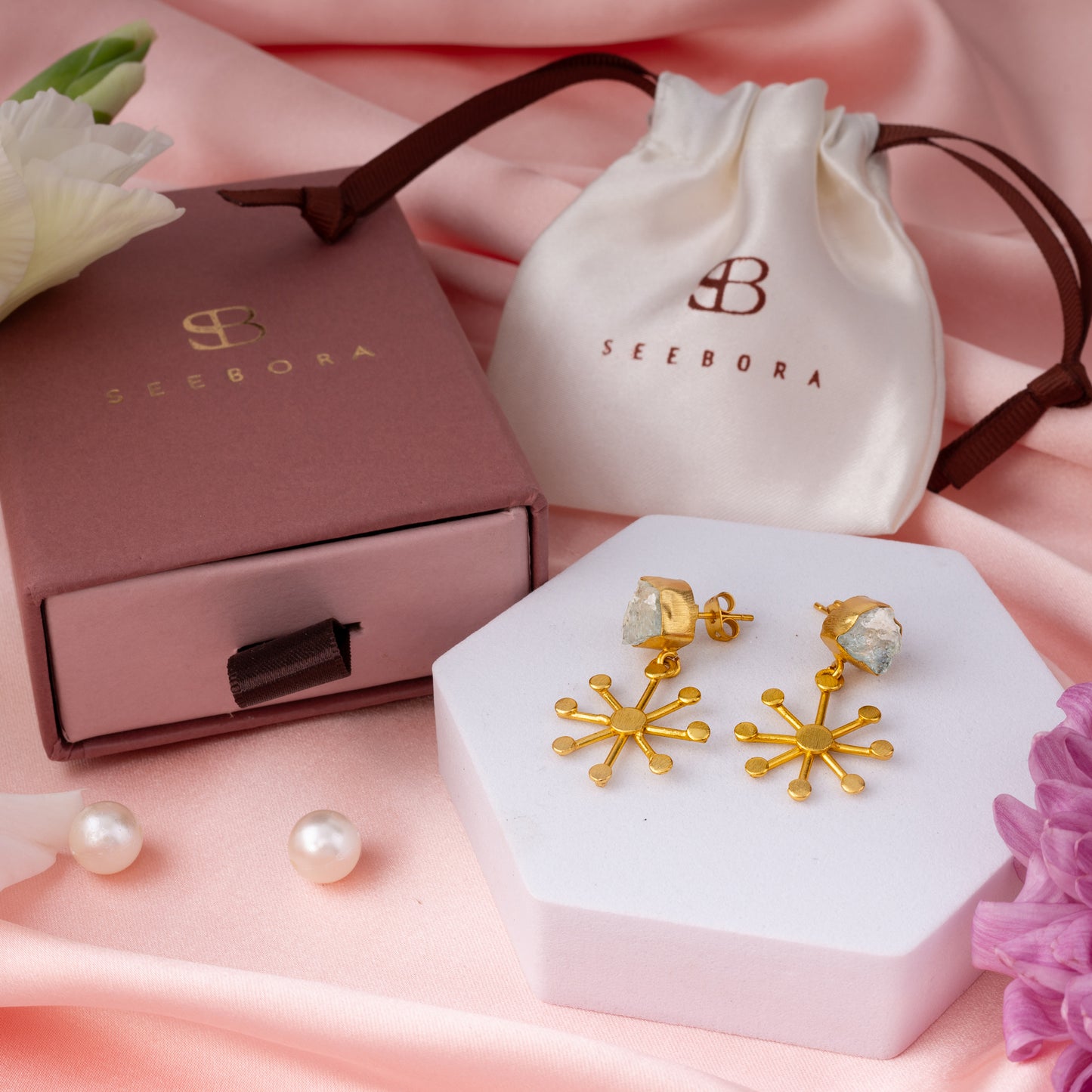 The Jade Star Earrings