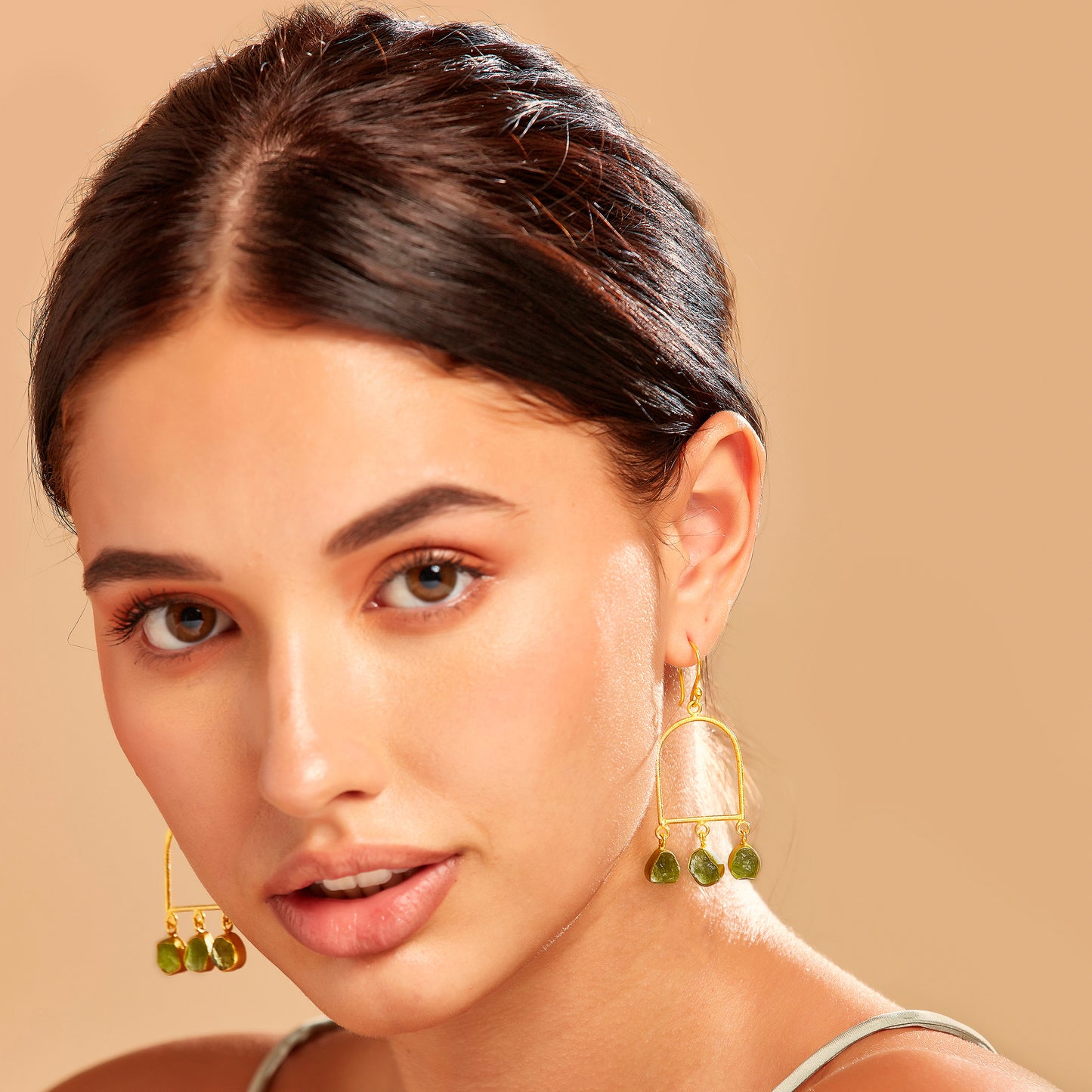 The Peridot Dangler Earrings