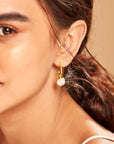 The White Moonstone Earrings