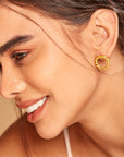 The Twisted Circle Earrings