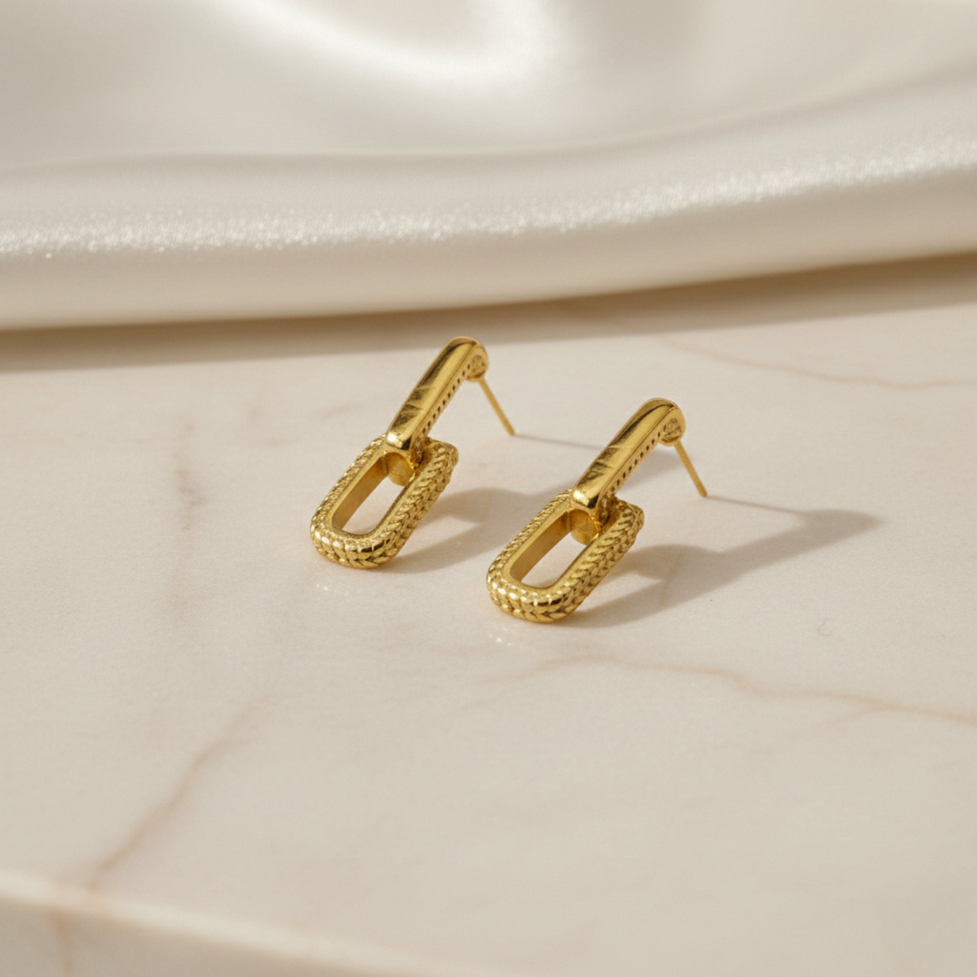 Luxe Gold Accent Earrings