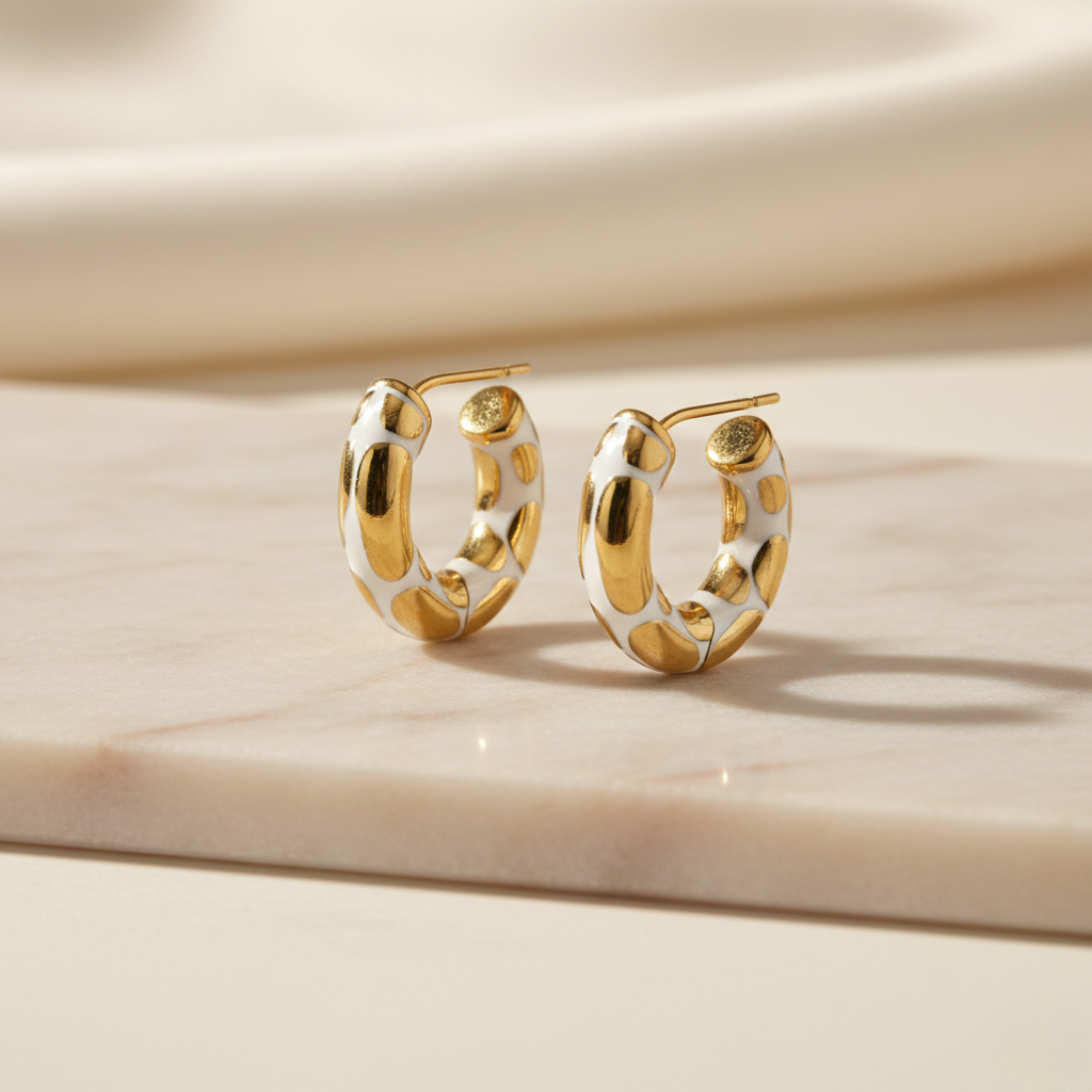 Radiant Gold Hoops