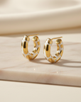 Radiant Gold Hoops
