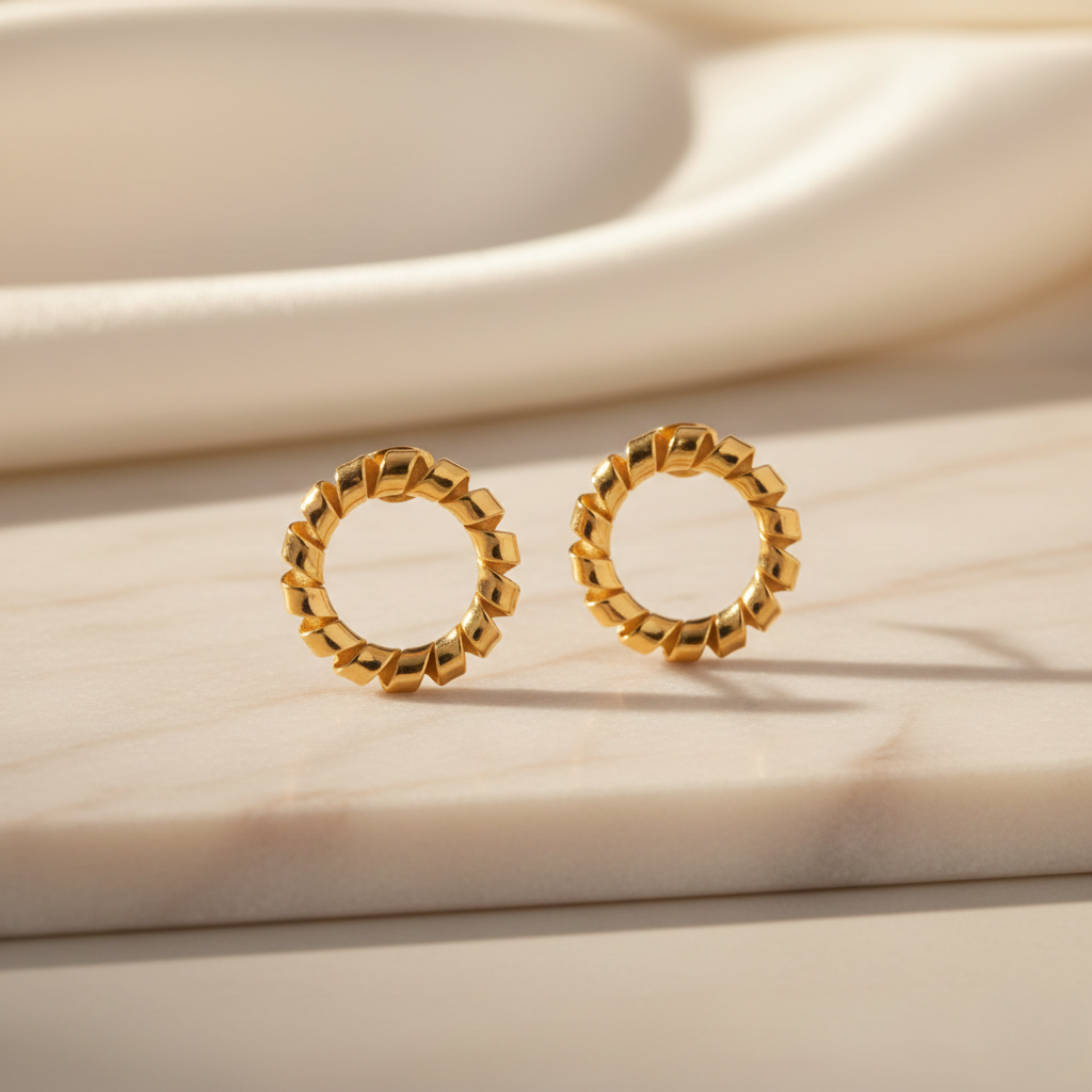 Twisted Circles Earring