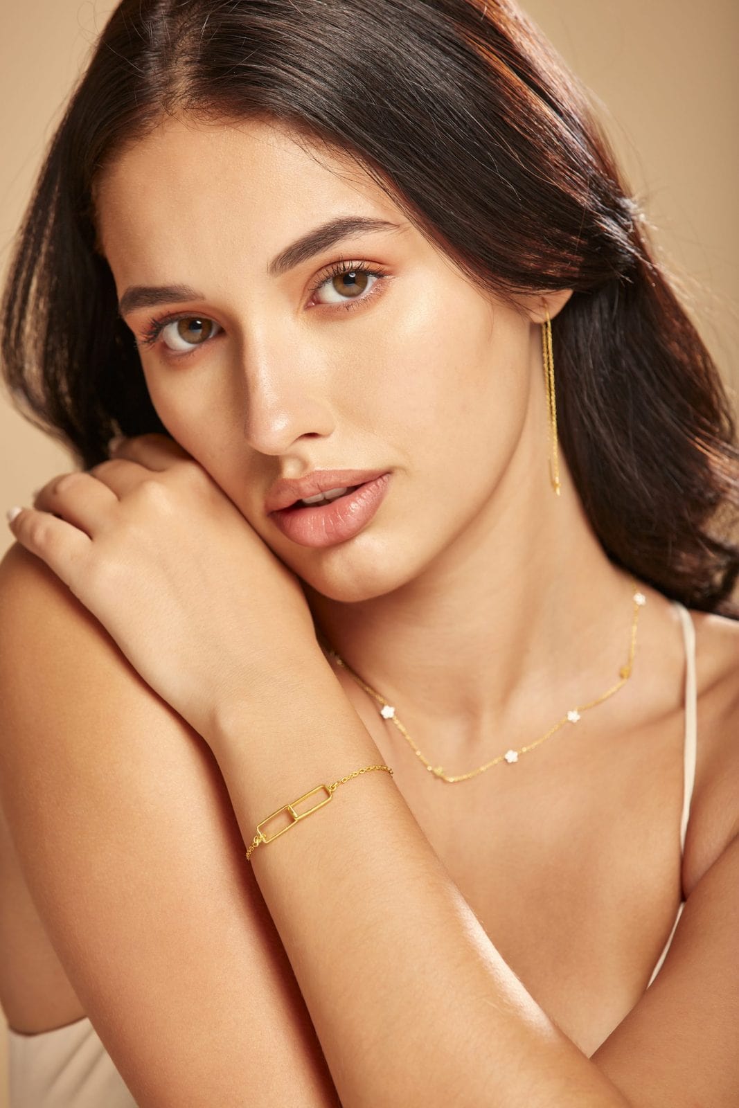Jada Geo Interlock Bracelet, Geometric Bracelet, Linked Bracelet, Statement Bracelet.