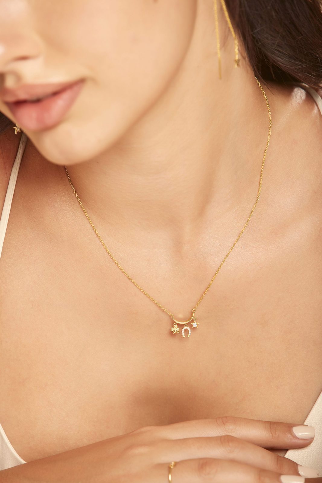 Charm necklace, Pendant, Charms, Jewelry, Personalized, Sterling silver,Gold