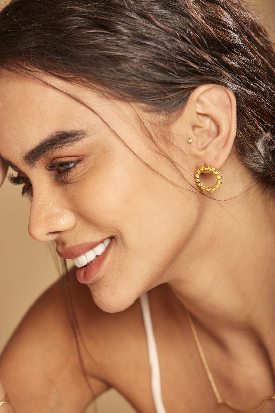 Twisted Circles, Earring, Jewelry, Fashion, Accessories, Geometric, Statement.