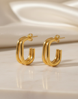 Twin Half Hoops