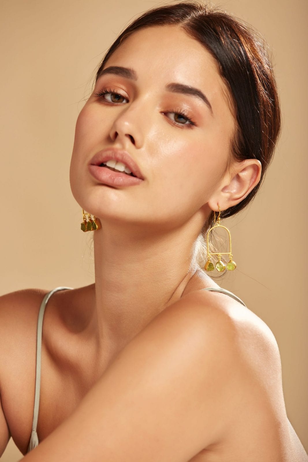 Lime Dangler Earring, Green Earring,Boho Earring, Statement Earring.
