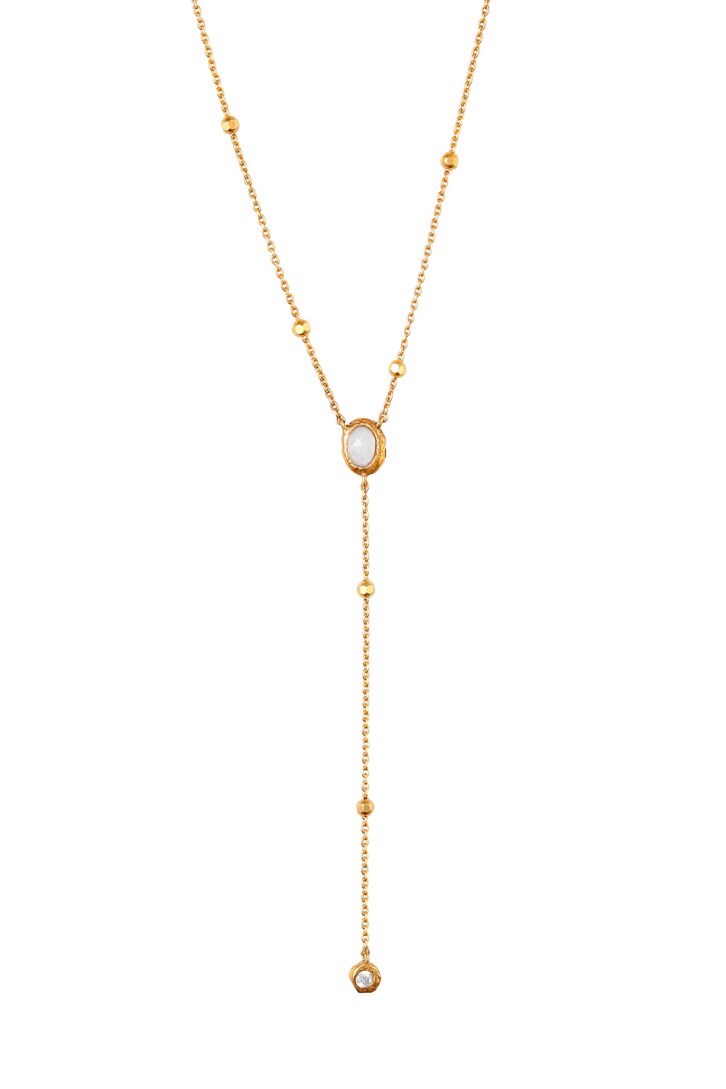 The Long-Layered Moonstone Necklace