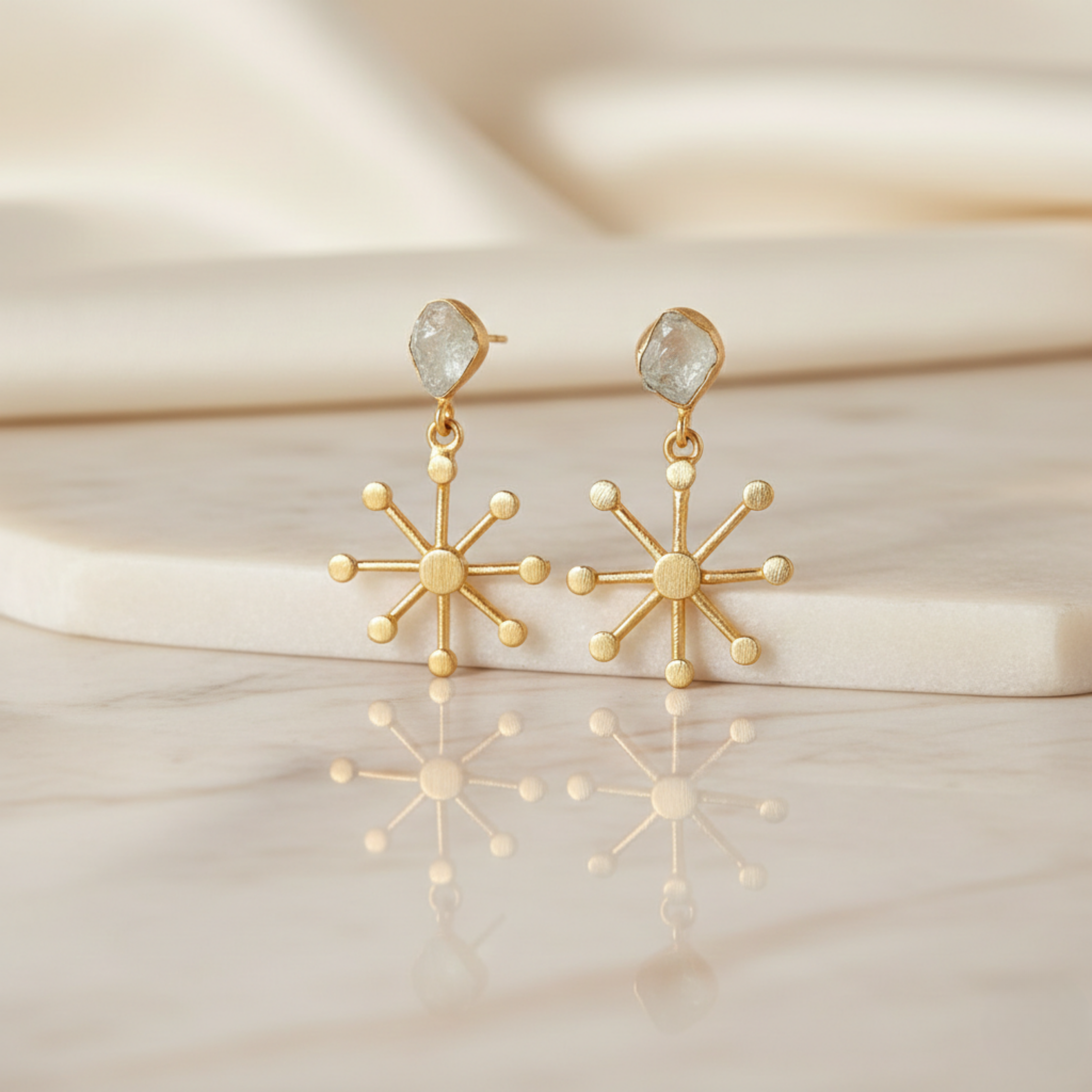 Jade Star Earring