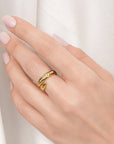 Pave Spiral Ring