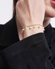 Opulent Pearl Chain Bracelet