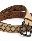 Desert Bloom Belt Beige & Black Studded