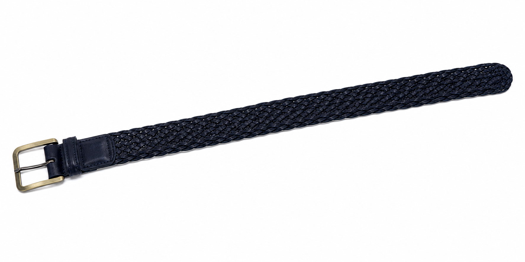 Midnight Weave Belt Navy Black Braided Women's Belt