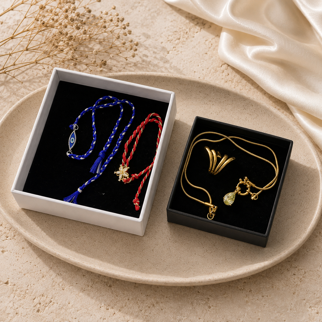 Seebora Rakhi Hamper – Luxury Gift Set with Jewellery, Rakhis & Gourmet Treats