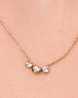 Tri-Stone Radiance Necklace