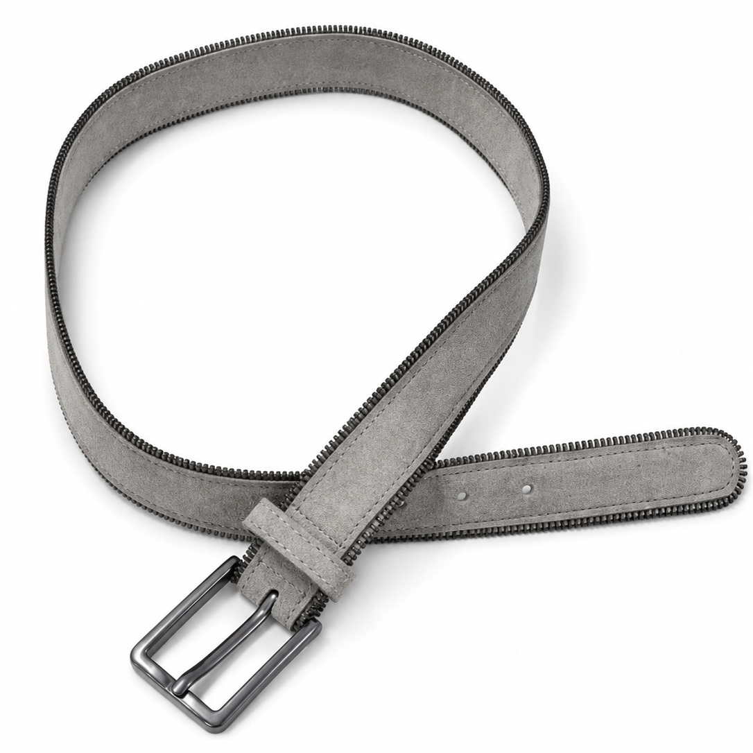 Misty Edge Belt Minimalist Grey Women's Belt