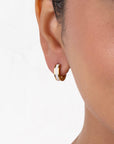 Radiant Glow Hoop Earrings