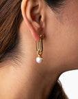 Minimalist Gold Pearl Drops