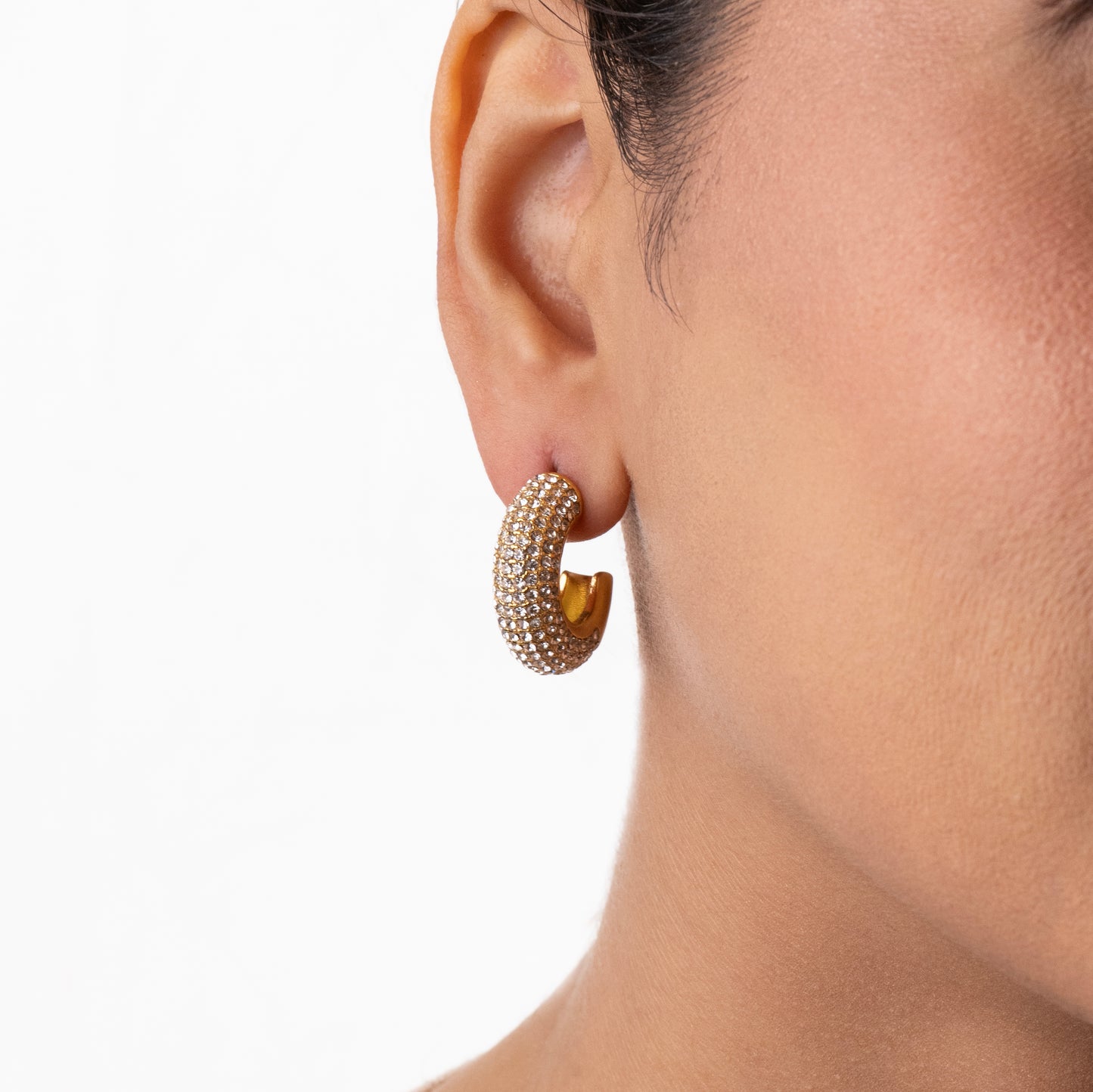 Elegant Gleam Hoop Earrings