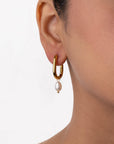 Pearl Elegance Hoops