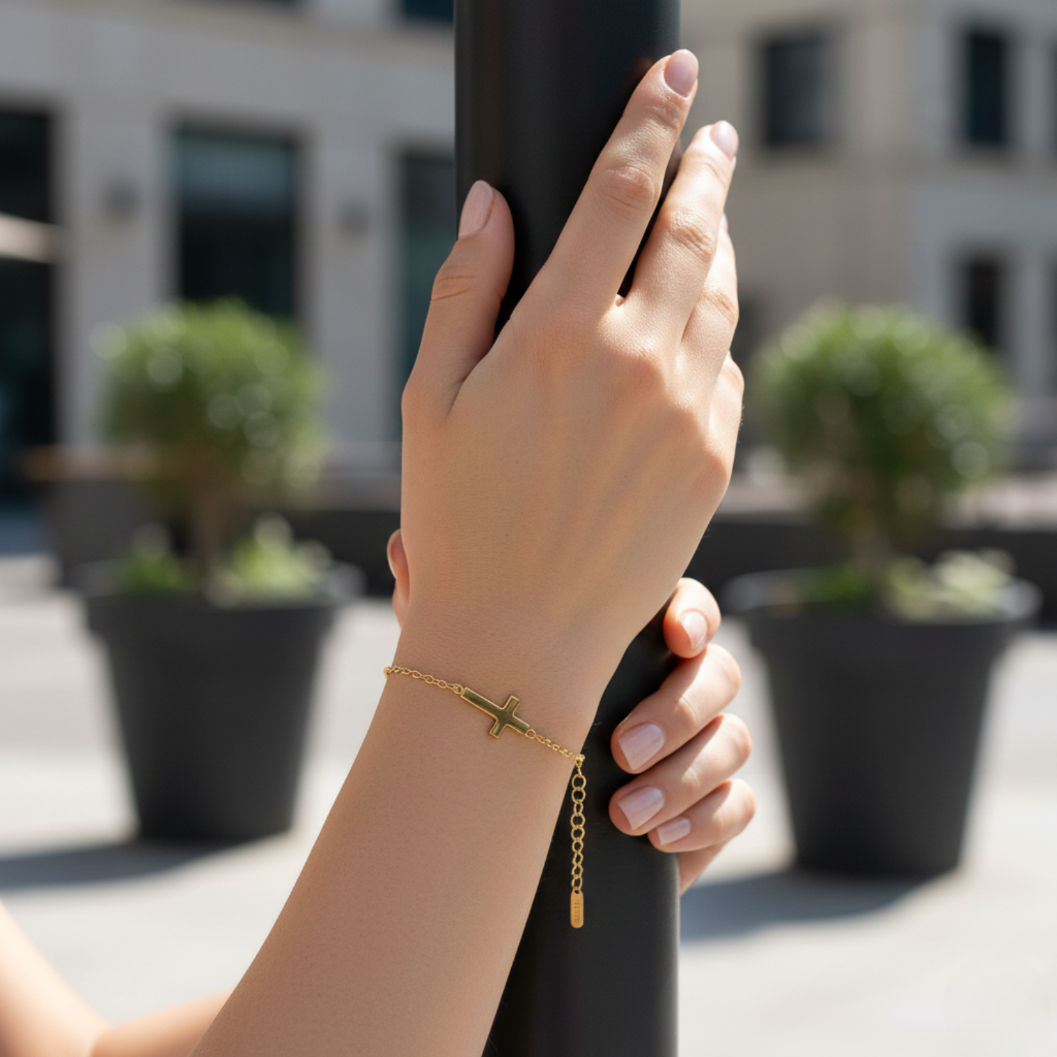 Cross Charm Bracelet